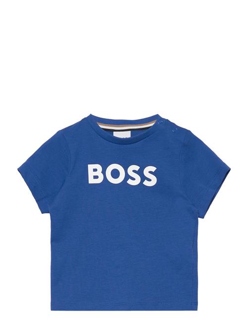 Se BOSS Short Sleeves Tee-Shirt BOSS Blue ved Booztlet