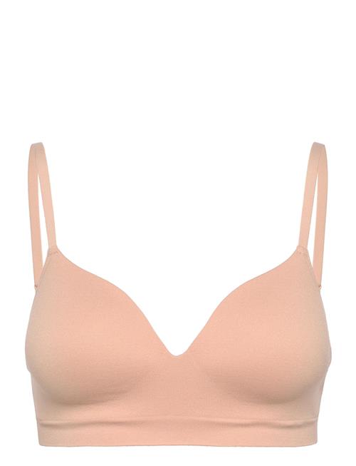 Se Lindex Bra Flora Seamless Lindex Beige ved Booztlet