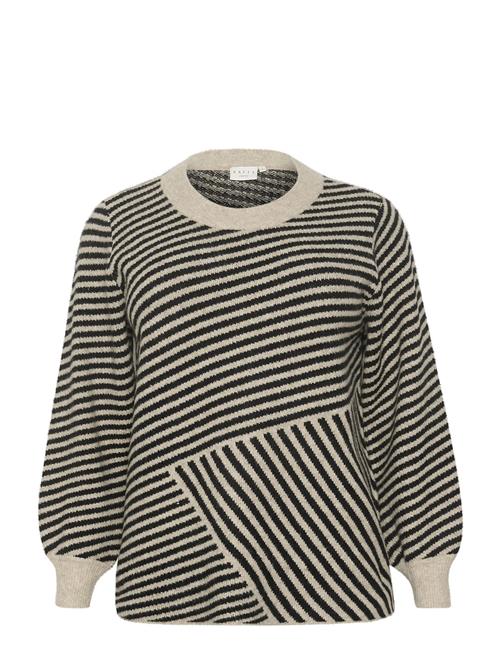 Kaffe Curve Kcverina Knit Pullover Kaffe Curve Grey