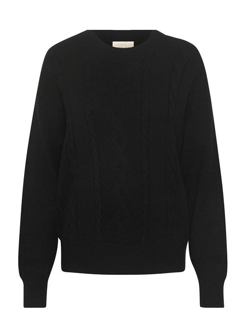 Crdela Knit Pullover Cream Black