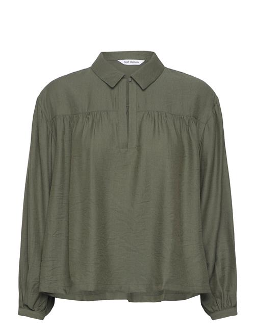 Se Soft Rebels Srsydney Blouse Soft Rebels Green ved Booztlet