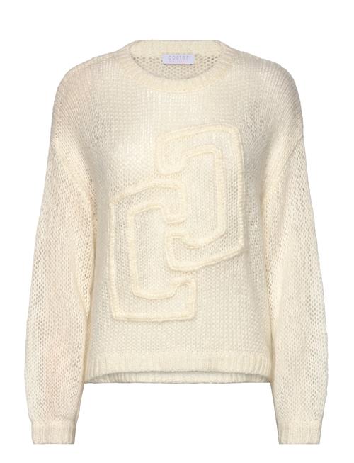 Se Coster Copenhagen Knit With Large Emblem Coster Copenhagen Cream ved Booztlet