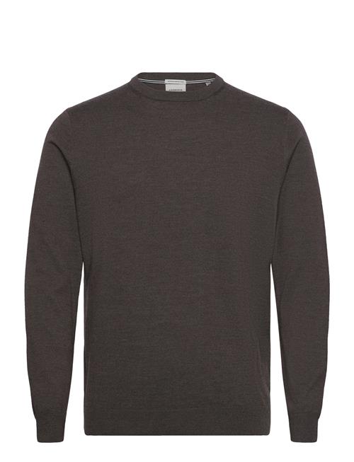 Lindbergh 100  Merino Crew Neck Knit Lindbergh Brown