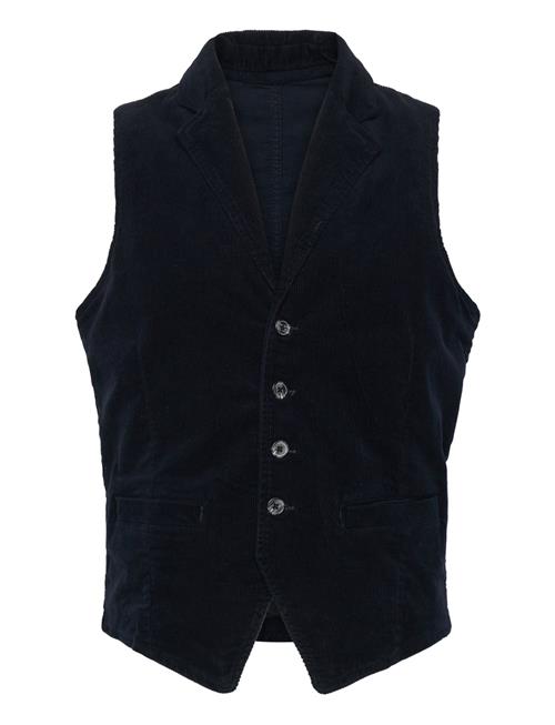 Se Lindbergh Corduroy Waistcoat Lindbergh Navy ved Booztlet