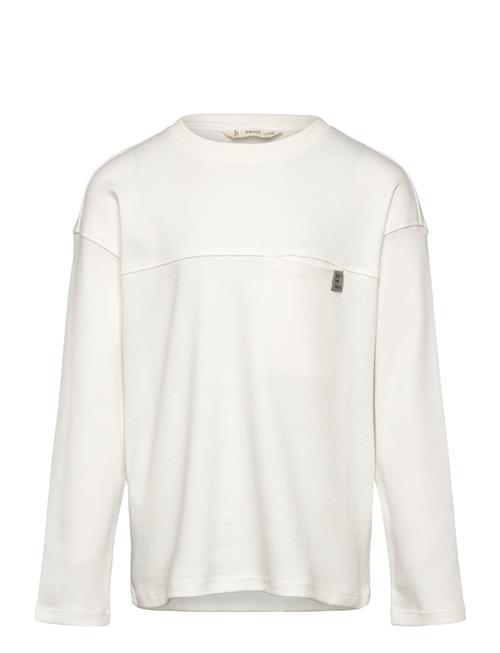 Long Sleeve Cotton T-Shirt Mango White