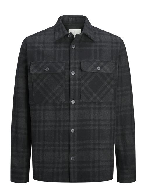 Jack & Jones Jprraymond Melange Check Ls Overshirt Sn Jack & J S Black