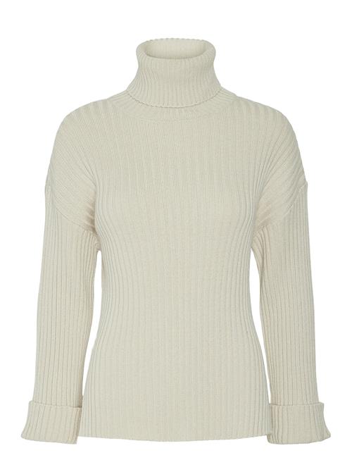 Se YAS Yasmavi Ls Knit Pullover - D2D YAS Cream ved Booztlet