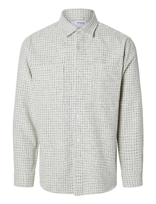 Slh-Twill Mix Overshirt Ls Selected White