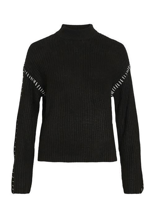 Vila Visigga L/S Stitch Knit Pullover/Ka Vila Black