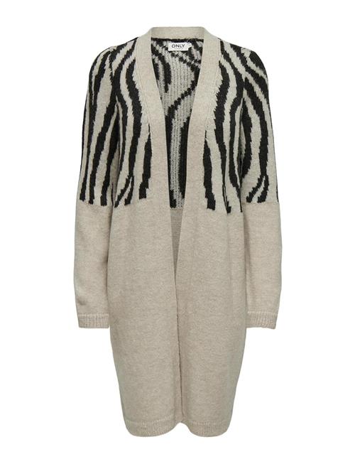 ONLY Onljade Zebra Ls Cardigan Cc Knt ONLY Beige