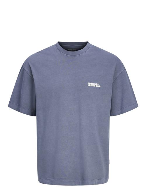 Se Jack & Jones Jorvermont Wash Tee Ss Crew Neck Jack & J S Blue ved Booztlet