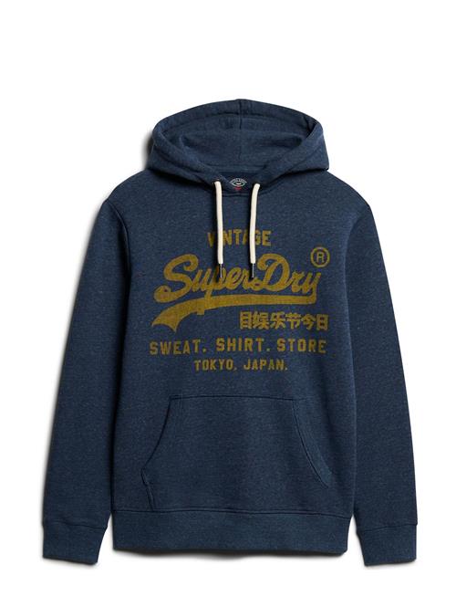 Classic Vl Graphic Hoodie Superdry Navy