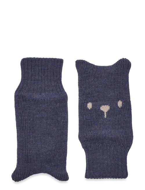 Se CeLaVi Mittens - Knitted CeLaVi Navy ved Booztlet