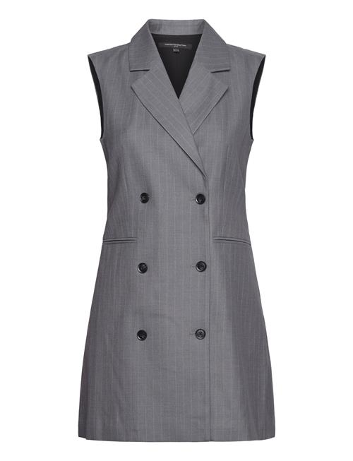 French Connection Fiorella Pin Stripe Tuxedo Dre French Connection Grey