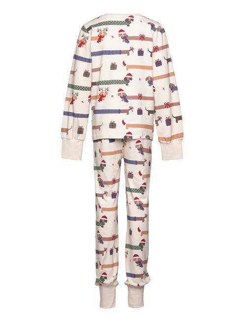 Two Piece Pyjamas Santa Dogs 65 86/92 Geggamoja Patterned