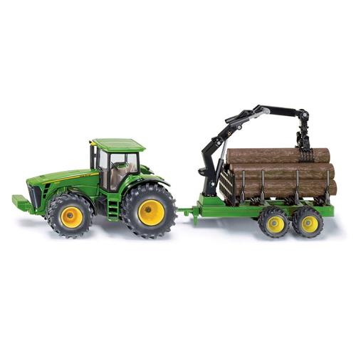 Micki John Deere 8430 Traktor Med Skovbrugstrailer Grøn |  | 3-6