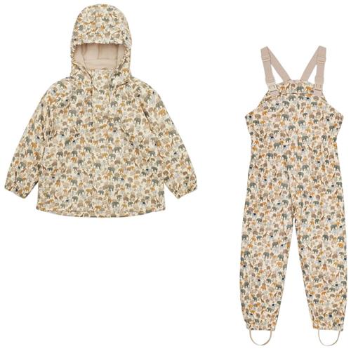 Se Konges Sløjd Palme Regnsæt Safari | Beige | 12 months ved Babyshop