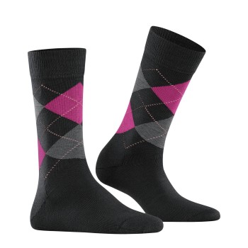 Burlington Strømper Marylebone Wool Socks Rosa/Sort Str 36/41 Dame