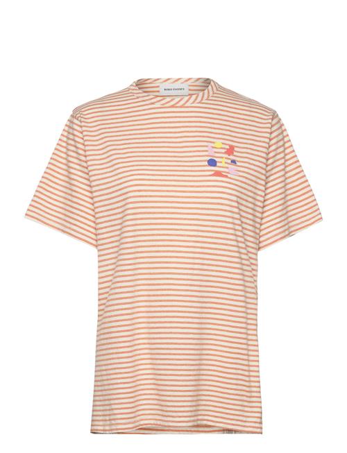 Se Bobo Choses Stripes Over T-Shirt Bobo Choses Orange ved Booztlet