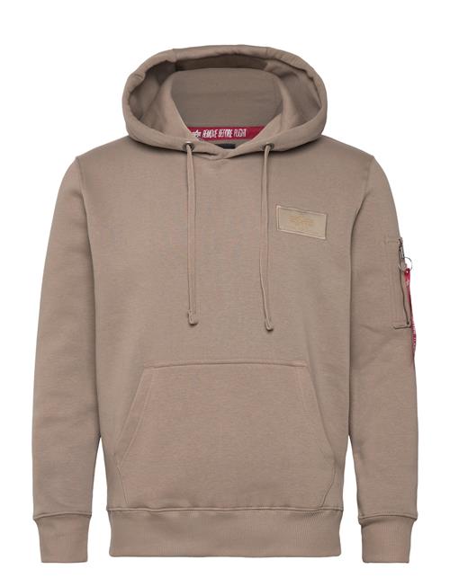 Alpha Industries Back Print Hoody Alpha Industries Beige