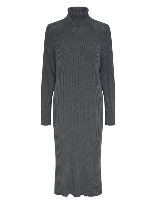 Yasmavi Knit Midi Rollneck Dress Noos YAS Grey