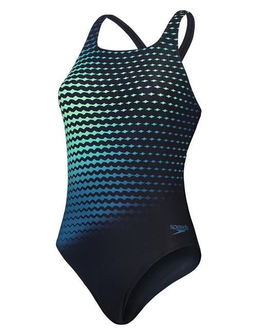 Womens Digital Printed Medalist 1 Pc Speedo Blue