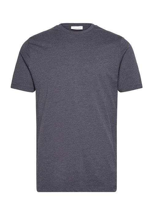 Lindbergh Basic Tee S/S In Melange Lindbergh Navy