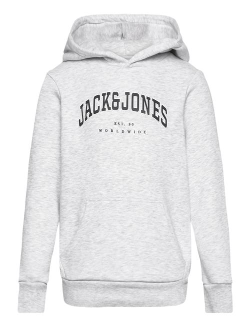 Se Jack & Jones Jjecaleb Varsity Sweat Hood Noos Jnr Jack & J S Grey ved Booztlet