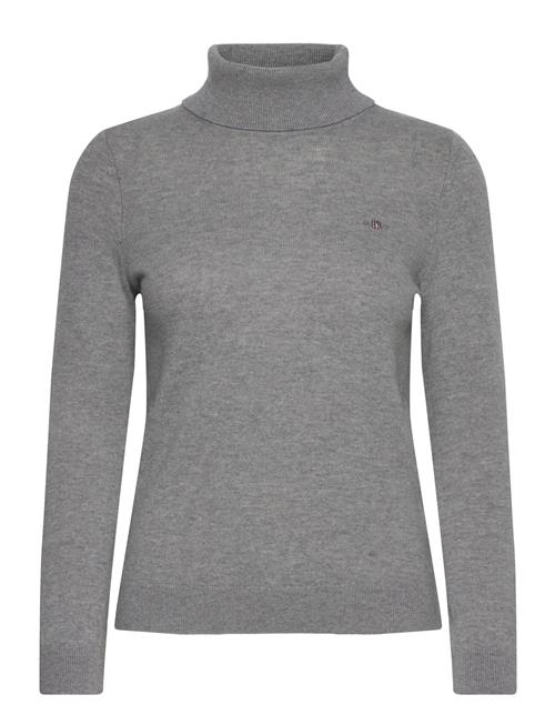 GANT Extrafine Lambswool Blend Rollneck GANT Grey