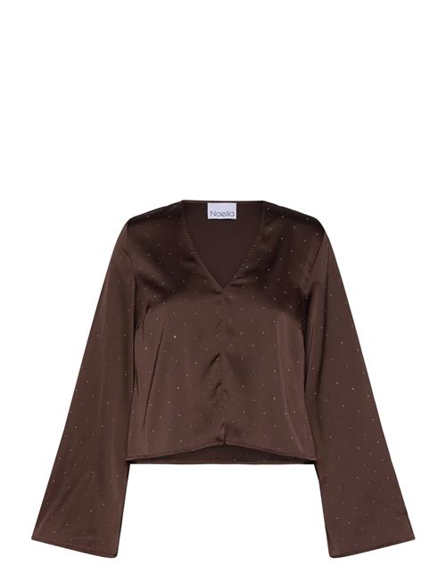 Se Noella Serafinella Blouse Noella Brown ved Booztlet