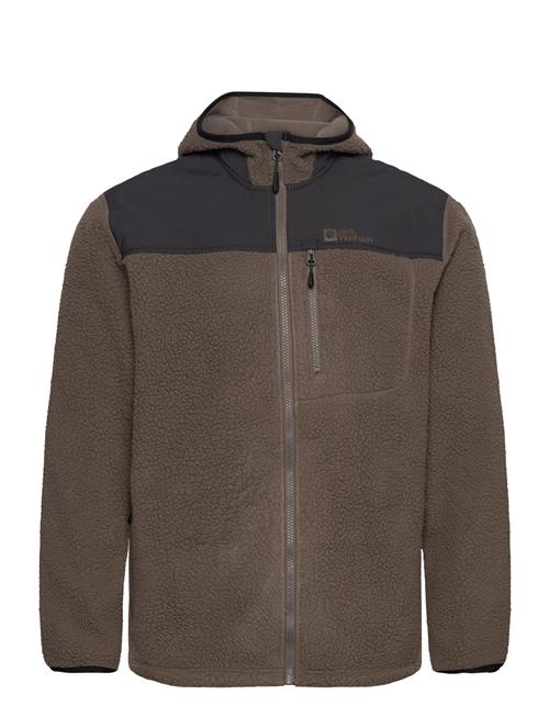 Se Jack Wolfskin Kammweg Pile Fz M Jack Wolfskin Brown ved Booztlet