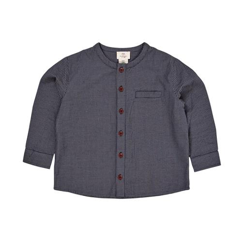 Copenhagen Colors Check Shirt w. Placket  Navy Check Combi | Marine blå | 92 cm