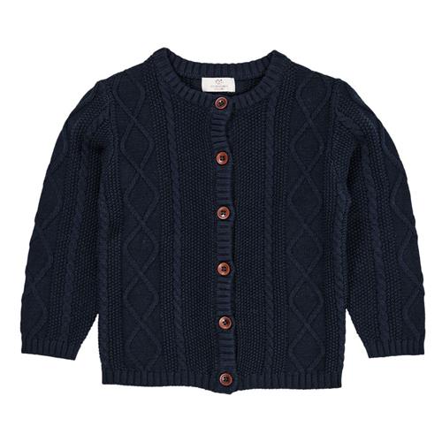 Copenhagen Colors Knitted Cardigan  Navy | Marine blå | 56 cm