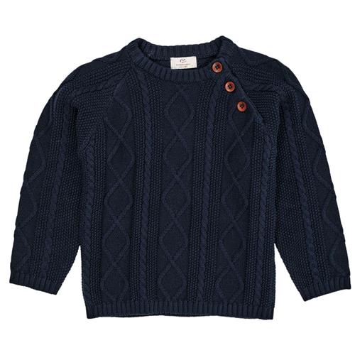 Copenhagen Colors Knitted Jumper  Navy | Marine blå | 74 cm