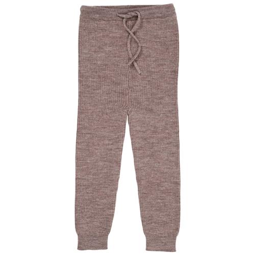 Copenhagen Colors Merino Classic Rib Leggings w Drawstrings  Natural Melange | Beige | 68 cm