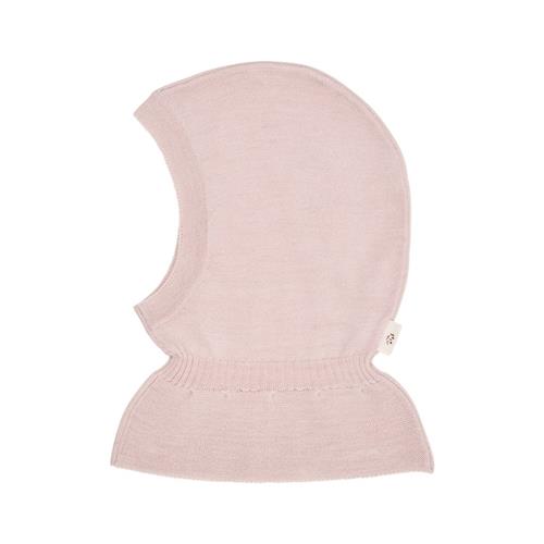 Copenhagen Colors Lt. Knitted Merino Balaclava With Frill  Dusty Rose | Lyserød | 44/46 cm