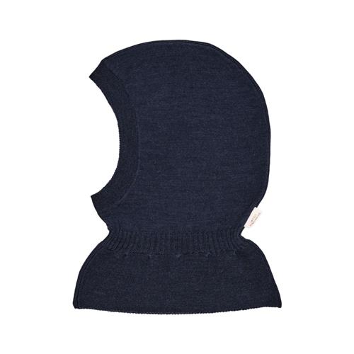 Copenhagen Colors Lt. Knitted Merino Balaclava with Frill  Navy | Marine blå | 44/46 cm