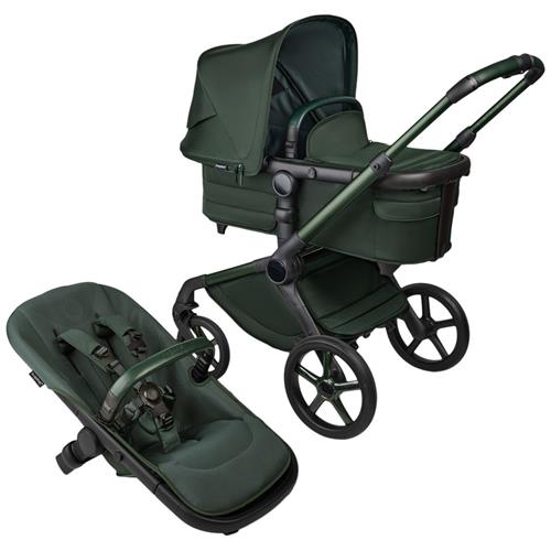 Se Bugaboo Bugaboo Fox 5 complete Noir Limited Edition  MIDNIGHT GREEN | Grønn | 0-3 ved Babyshop