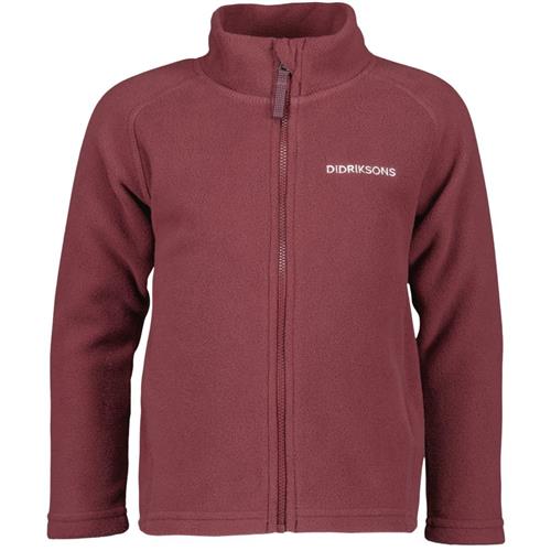 Didriksons MONTE KIDS FULL-ZIP 10  Rusty Wine | Rød | 90 cm