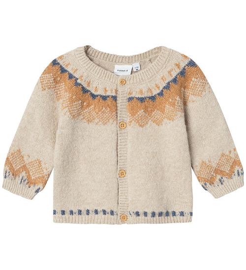 Se Name It Cardigan - Strik - NbmOnor - Peyote Melange ved KidsWorld