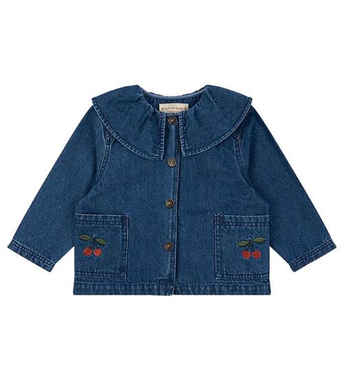 Se Konges SlÃ¸jd Konges SlÃ¸jd Skjorte - Magot - Denim Blue Cherry ved KidsWorld