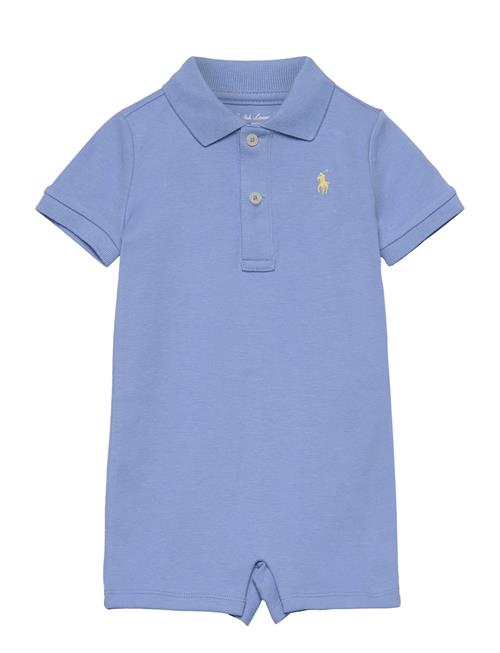 Ralph Lauren Baby Soft Cotton Polo Shortall Ralph Lauren Baby Blue