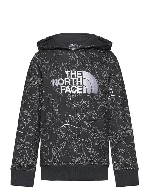 Se The North Face B Drew Peak P/O Hoodie Print The North Face Grey ved Booztlet