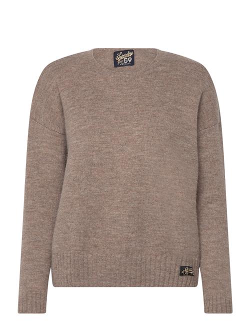 Superdry Essential Crew Neck Jumper Superdry Brown