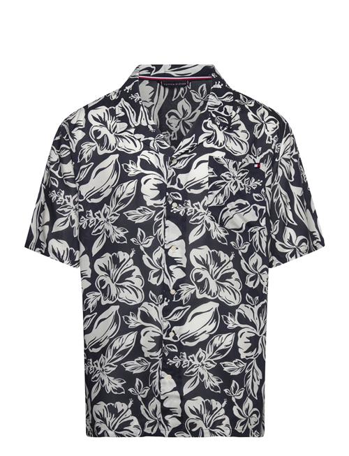 Bowling Shirt Print Tommy Hilfiger Black