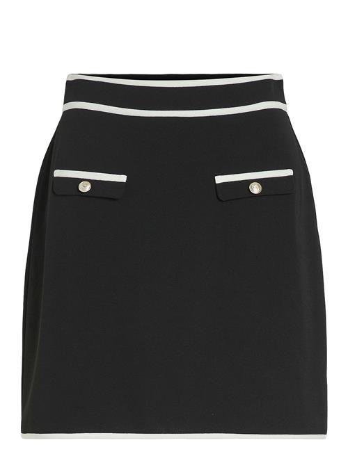 Visola Hw Short Contrast Skirt/Ka Vila Black