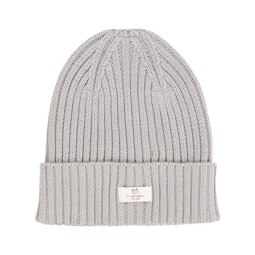 Copenhagen Colors Cotton Knitted Classic Beanie  Dusty Blue | Blå | 48/50 cm