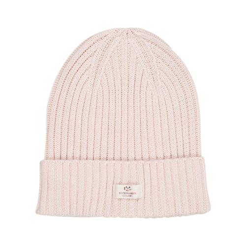 Copenhagen Colors Cotton Knitted Classic Beanie  Soft Pink | Lyserød | 44/46 cm