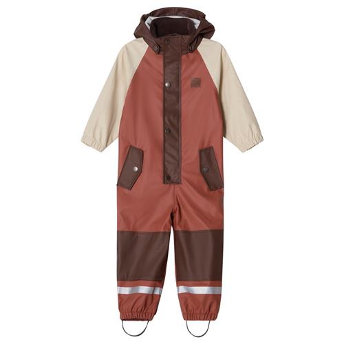 Se Kuling Edinburgh Kontrastfarvet Genanvendt Regndragt Warm Sienna/Brown | Brun | 122/128 cm ved Babyshop