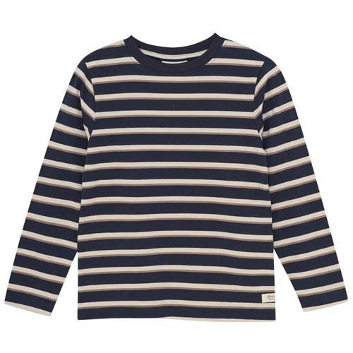 EnFant T-shirt LS Stripe  Parisian Night | Marine blå | 104 cm